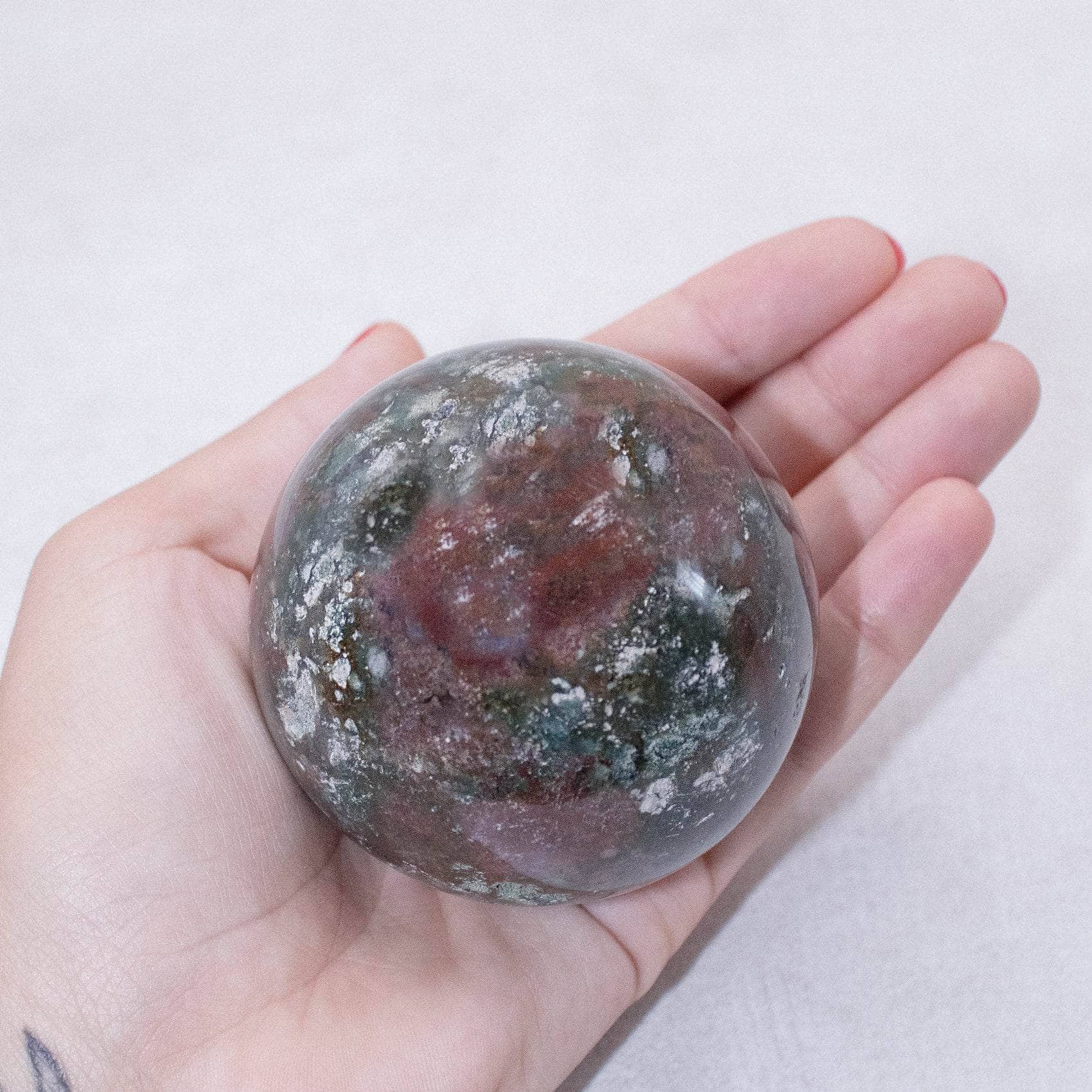 TR-FFS-OJP-MI-6-1 Natural Ocean Jasper Sphere - AAA Premium Quality - Image 16