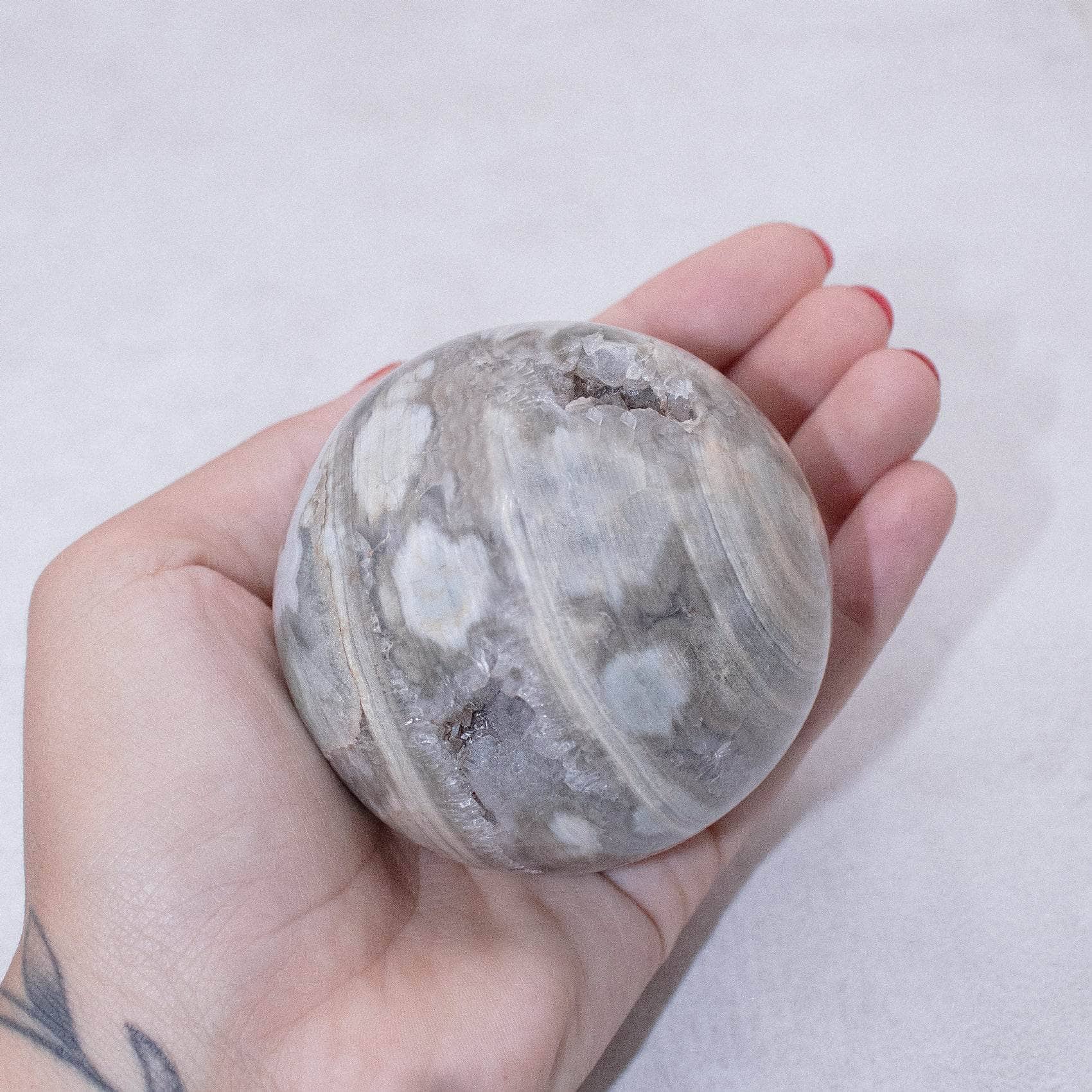 TR-FFS-OJP-MI-7-2 Natural Ocean Jasper Sphere - AAA Premium Quality - Image 19