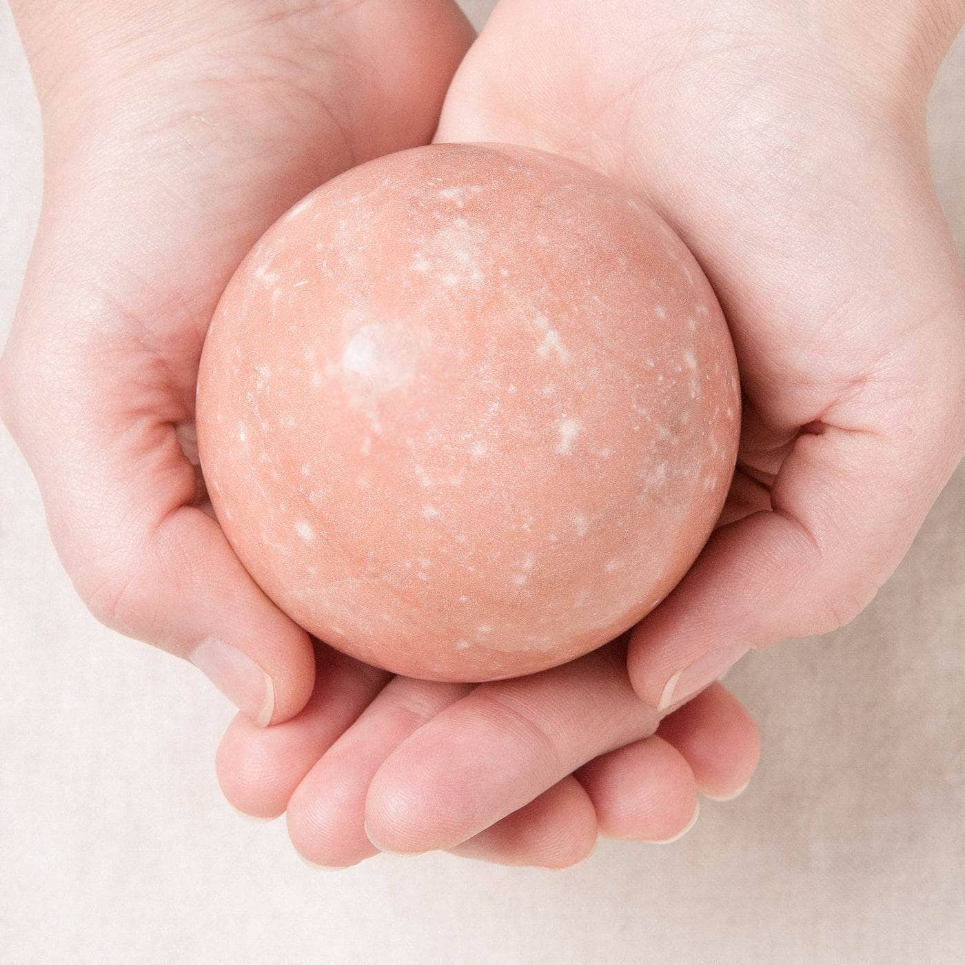 TR-FFS-PM-ml-L Peach Moonstone Spheres - AAA Premium Quality - Image 6