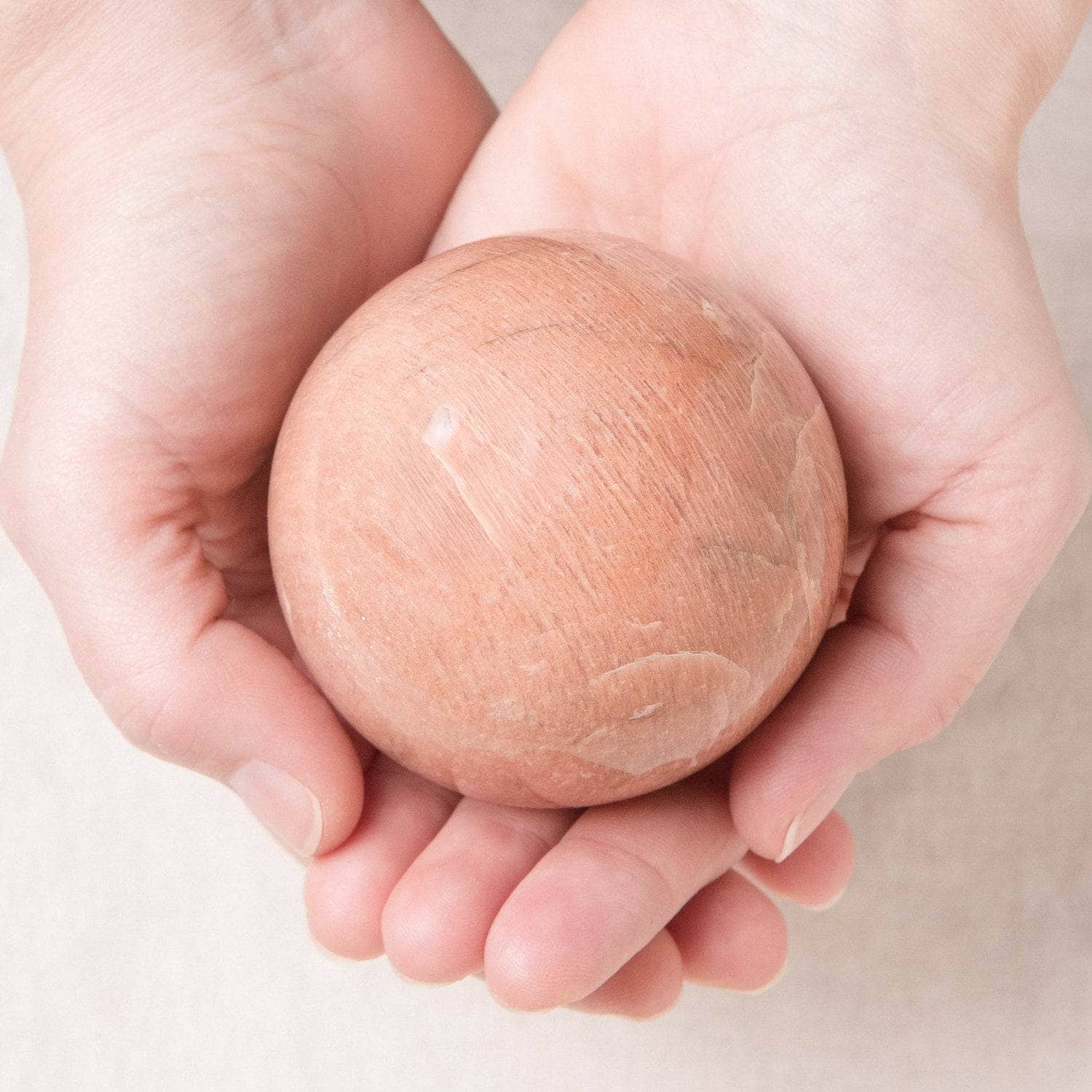 TR-FFS-PM-ml-M Peach Moonstone Spheres - AAA Premium Quality - Image 2