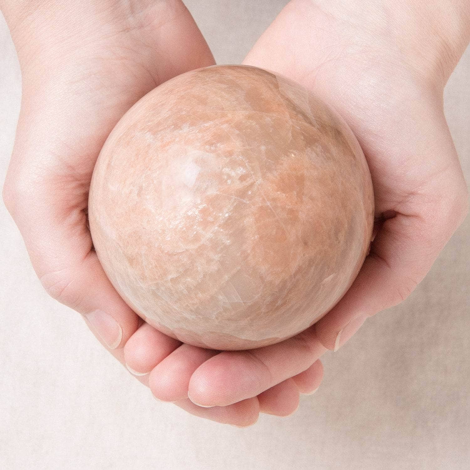 TR-FFS-PM-ml-XL Peach Moonstone Spheres - AAA Premium Quality - Image 10
