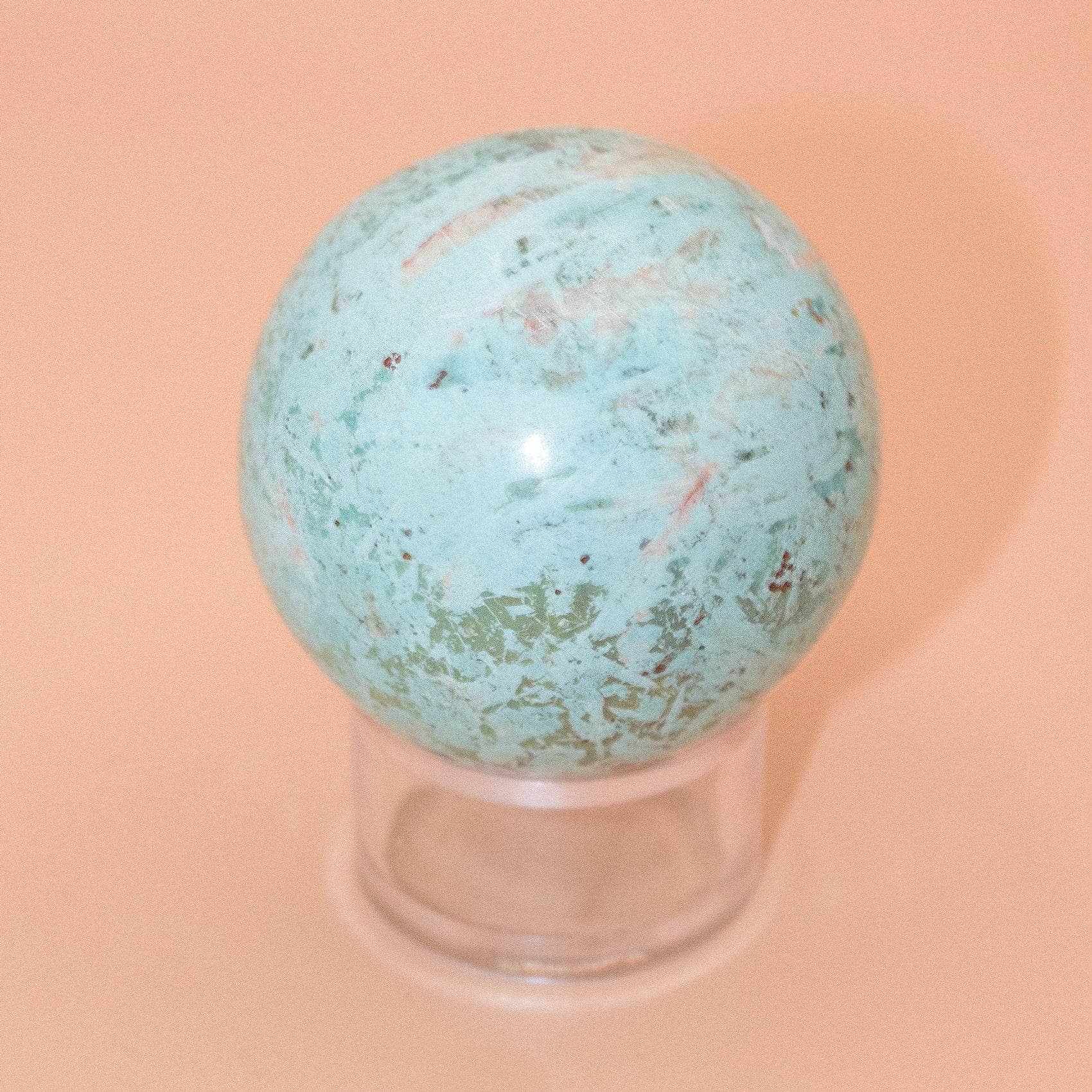 TR-FFS-TUR-10 Natural Peruvian Turquoise Sphere - AAA Premium Quality - Image 10