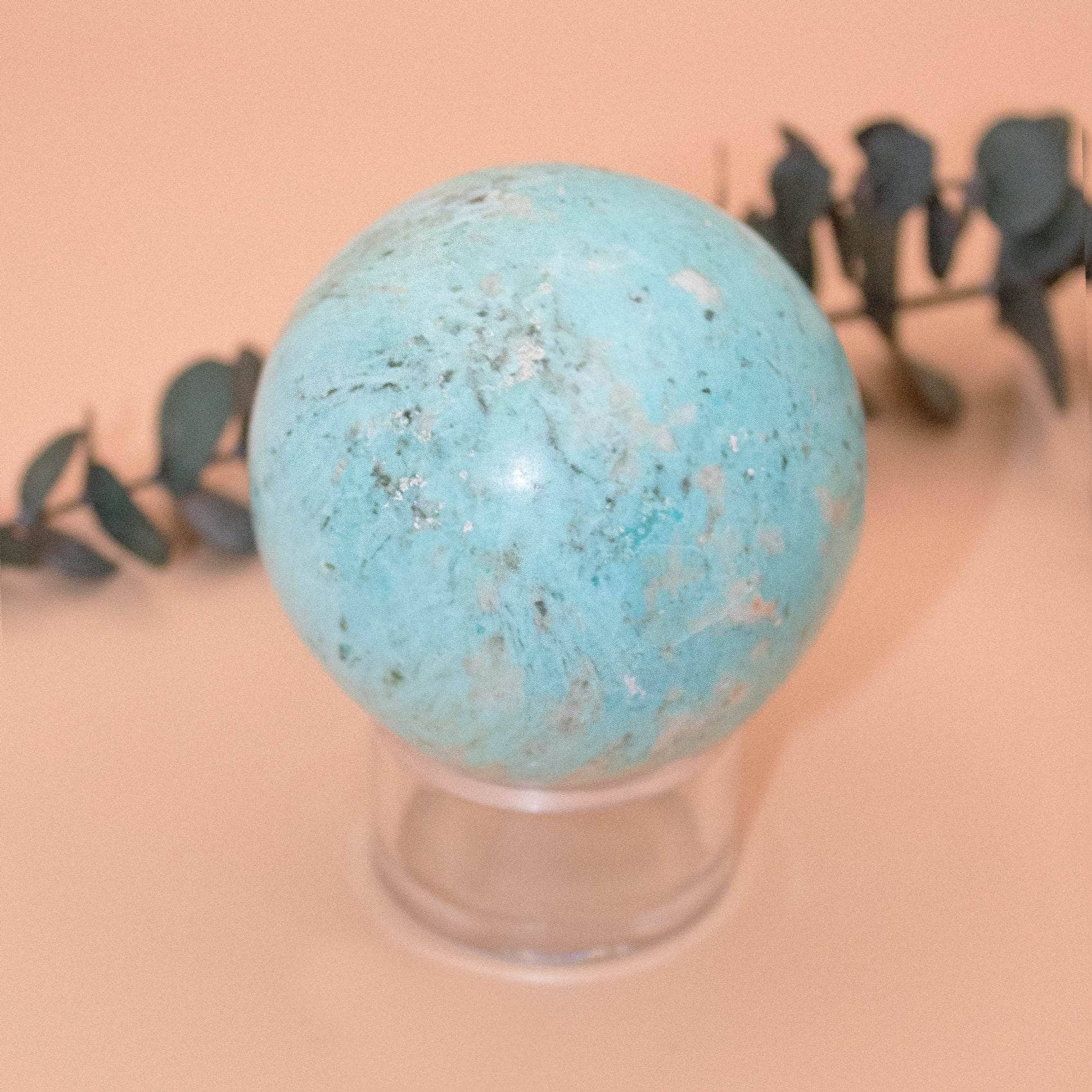 TR-FFS-TUR-12-1 Natural Peruvian Turquoise Sphere - AAA Premium Quality - Image 15
