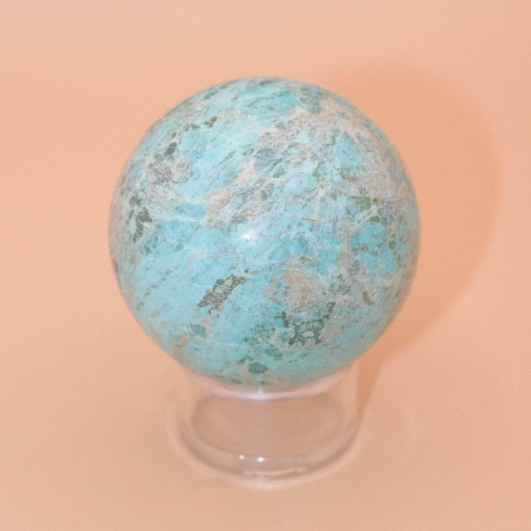 TR-FFS-TUR-13-1 Natural Peruvian Turquoise Sphere - AAA Premium Quality - Image 19