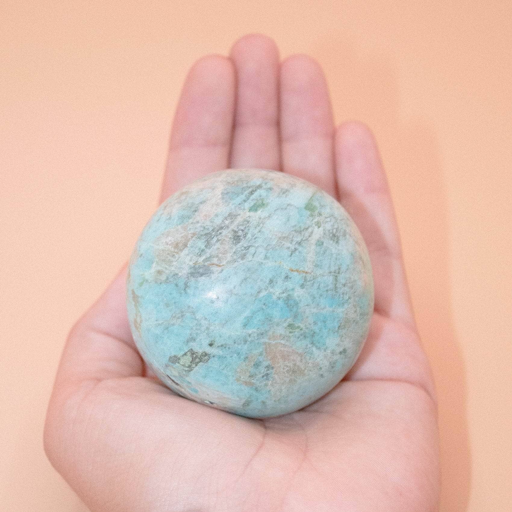 TR-FFS-TUR-13-22 Natural Peruvian Turquoise Sphere - AAA Premium Quality - Image 17