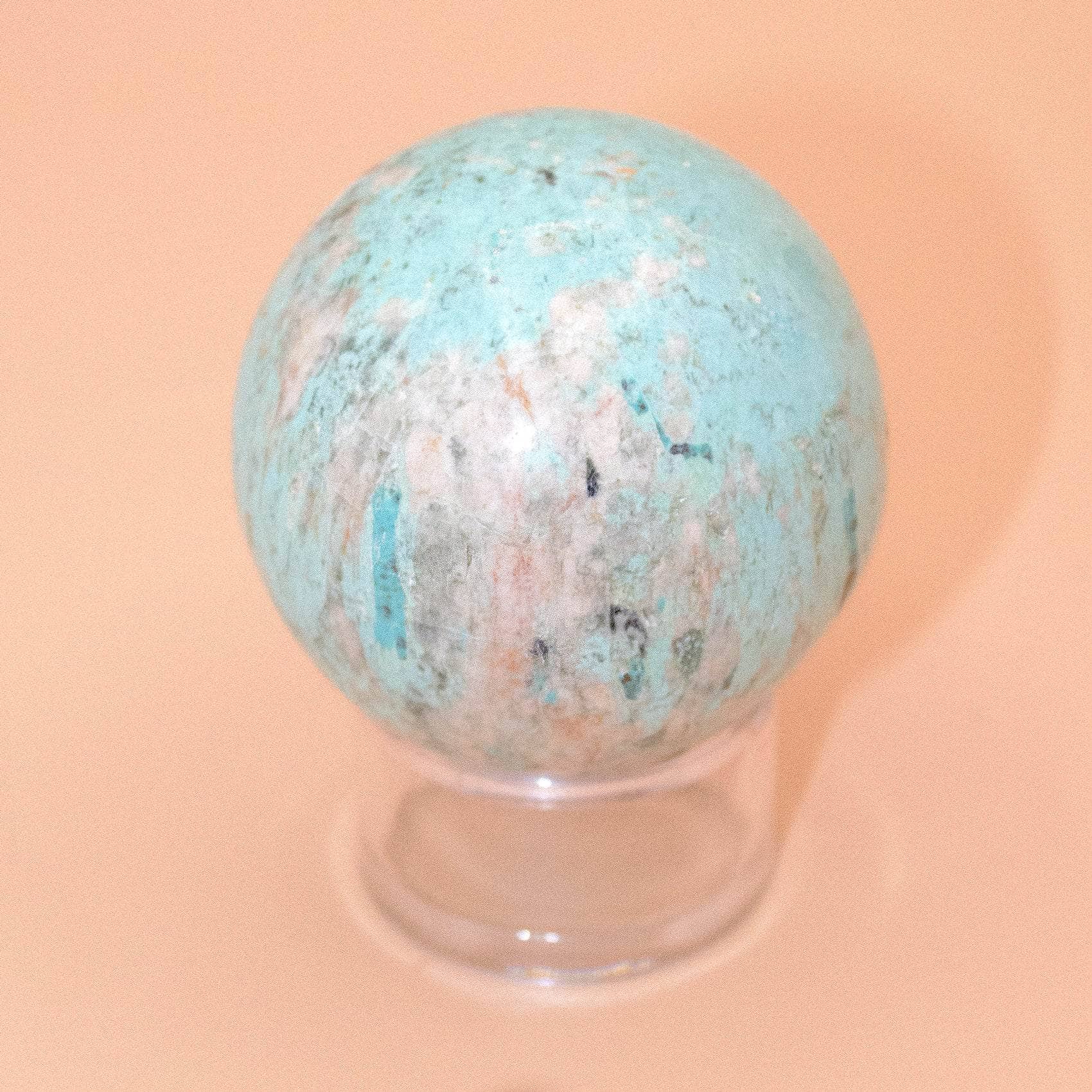 TR-FFS-TUR-9 Natural Peruvian Turquoise Sphere - AAA Premium Quality - Image 7