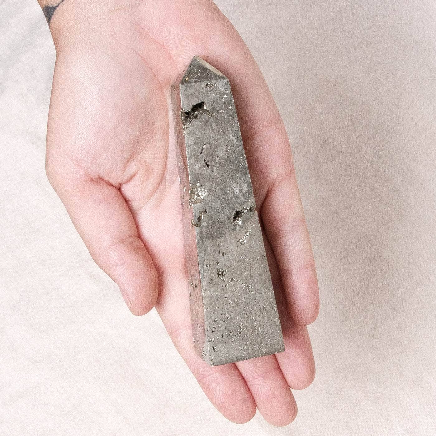 TR-FFT-PYR-PU-L Natural Pyrite Tower - AAA Premium Quality - Image 11