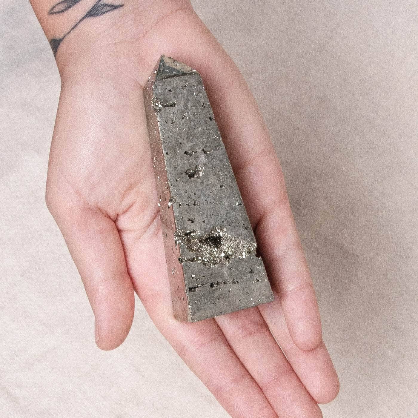 TR-FFT-PYR-PU-M Natural Pyrite Tower - AAA Premium Quality - Image 7