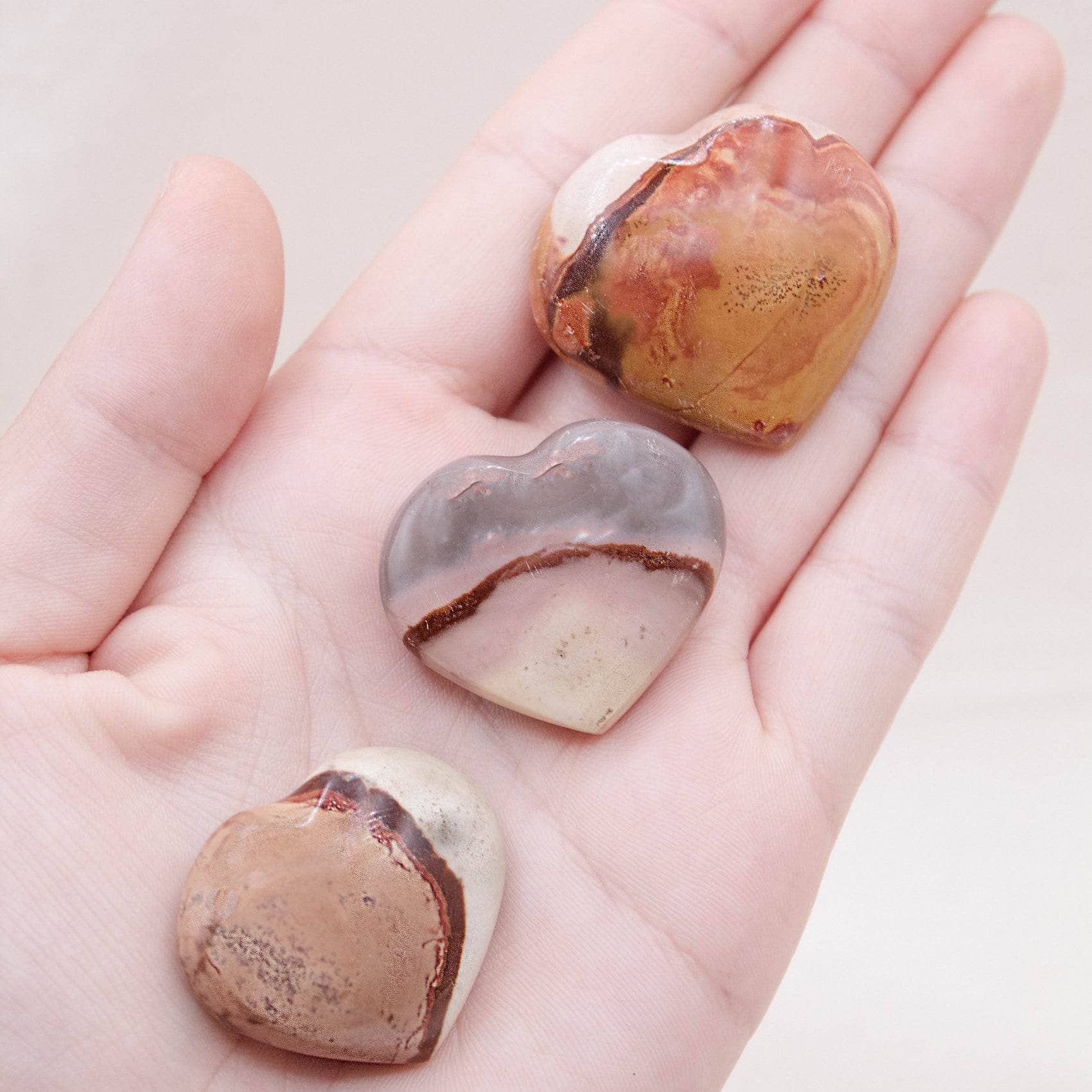 TR-FH-PCJ-QE-S-2 Polychrome Jasper Hearts-AAA Premium Quality - Image 3
