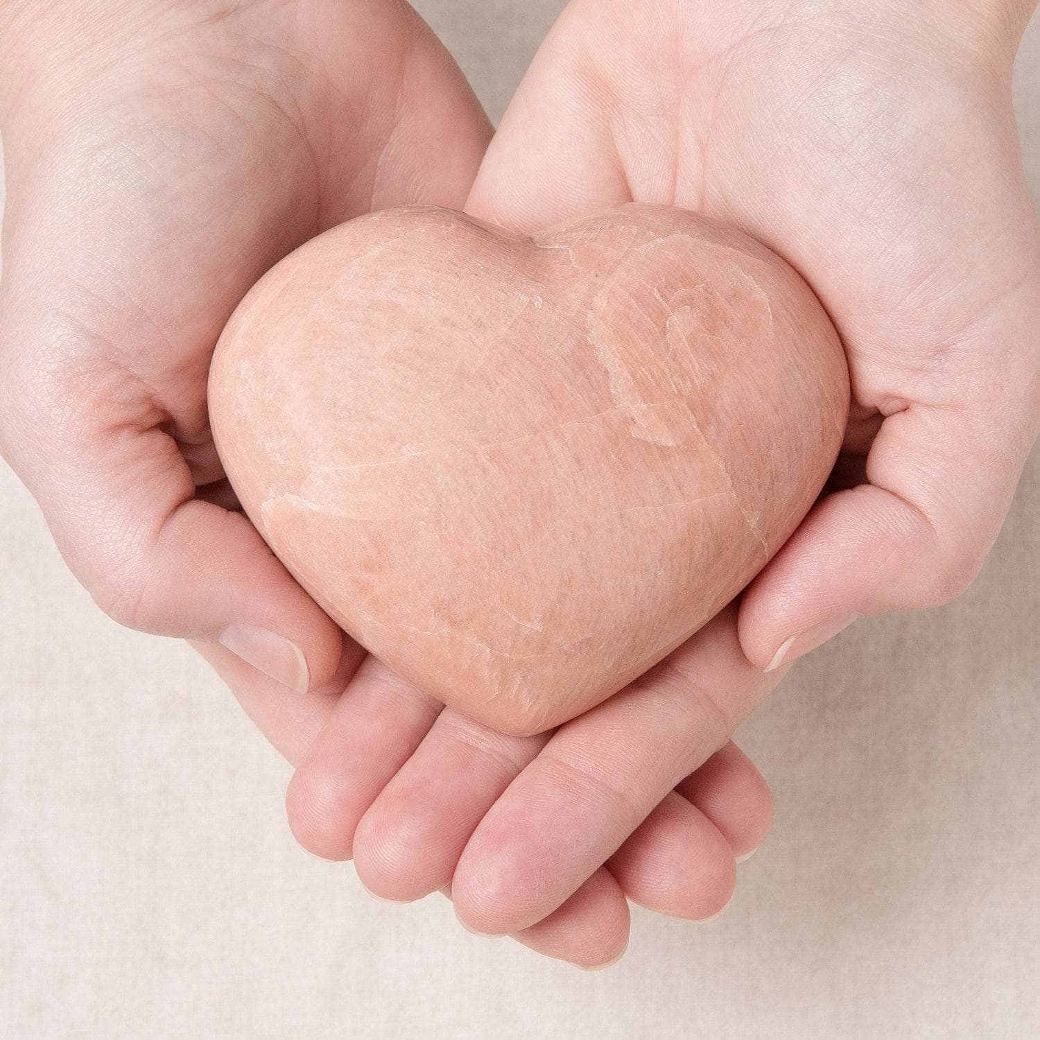 TR-FH-PM-ml-M Peach Moonstone Hearts - AAA Premium Quality - Image 4
