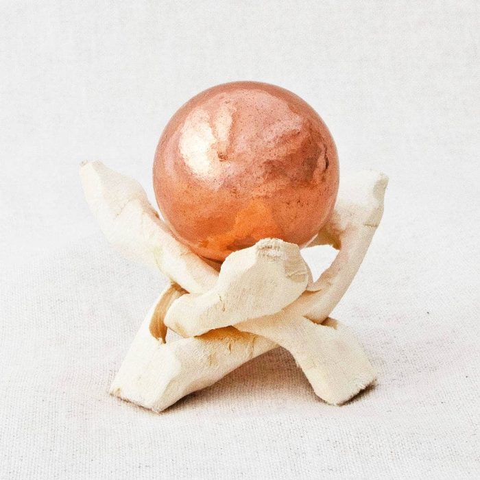 Copper Healing Sphere with Tripod - Image 2