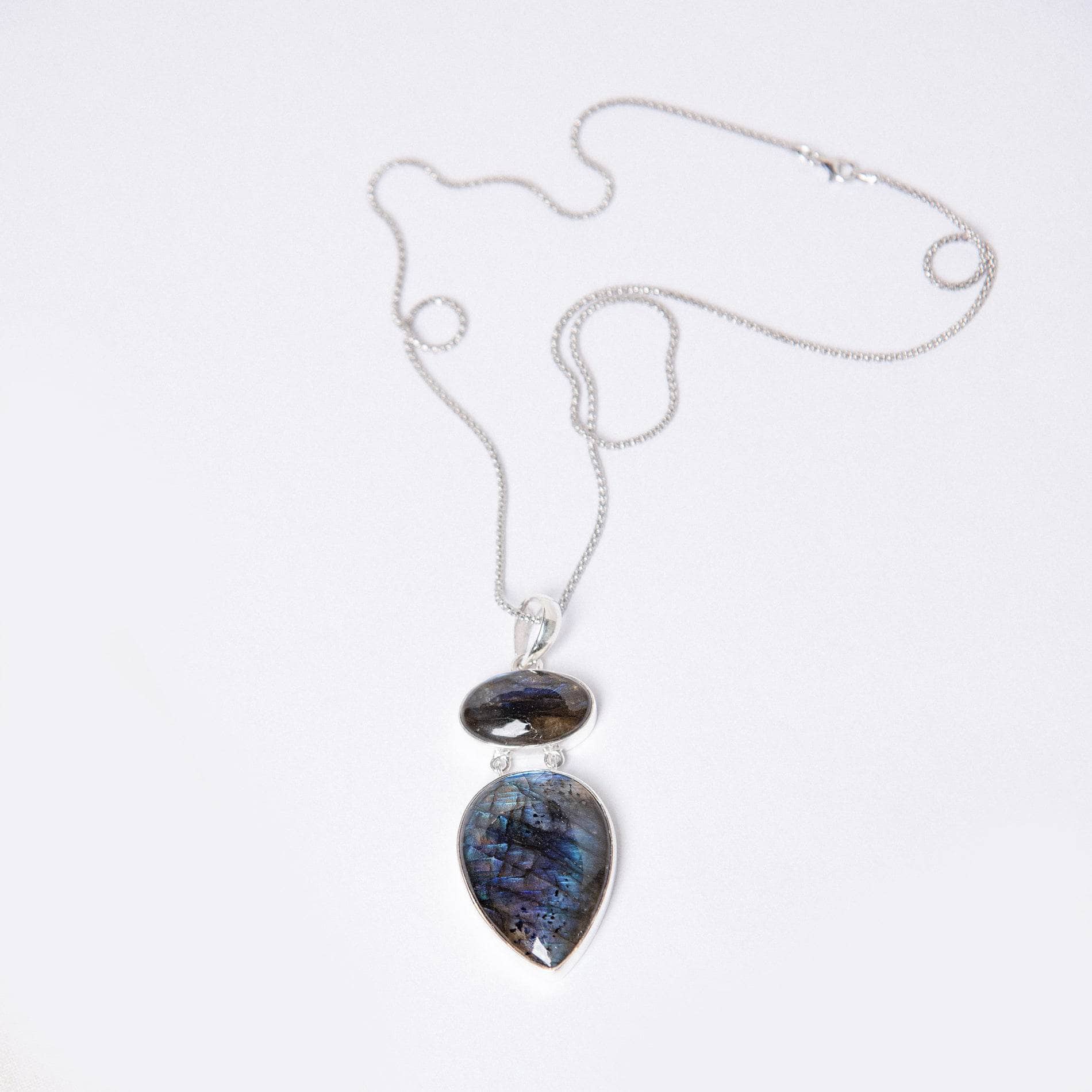 TR-LBD-1-154-RJ-1 Handmade Labradorite Pendant Necklace - Image 12