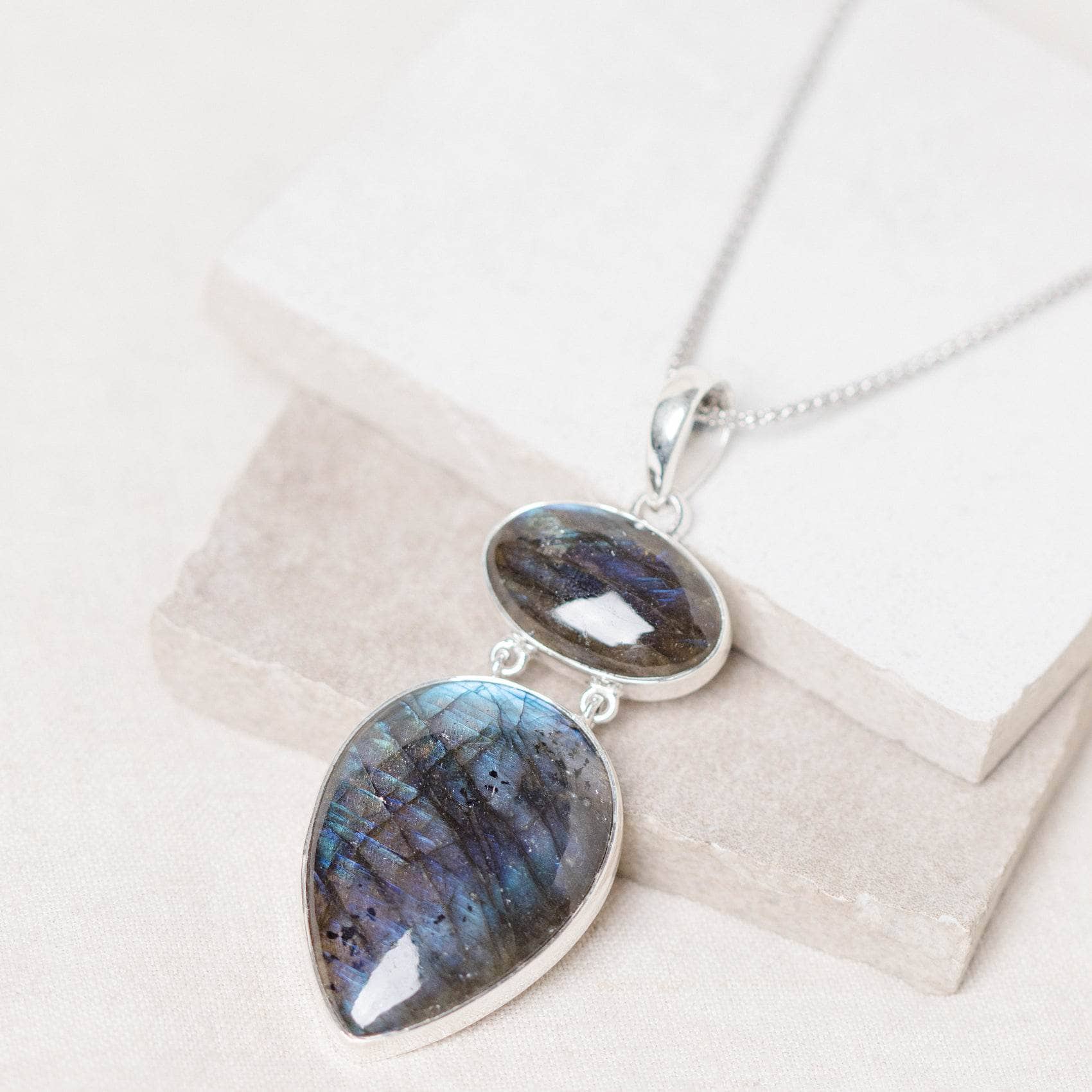 TR-LBD-1-154-RJ-2 Handmade Labradorite Pendant Necklace - Image 10