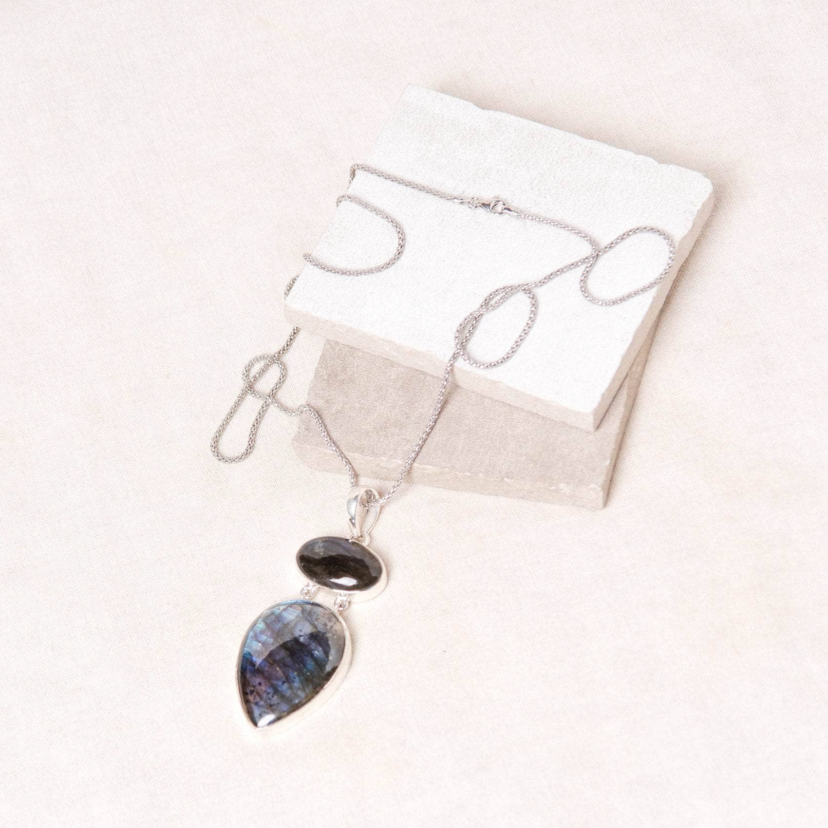 TR-LBD-1-154-RJ-3 Handmade Labradorite Pendant Necklace - Image 11