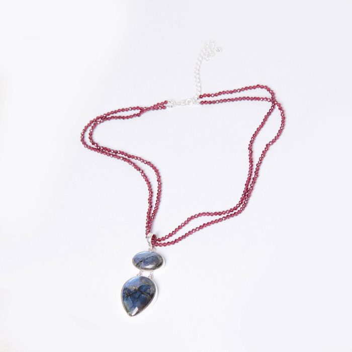 Handmade Labradorite Pendant Necklace - Image 4