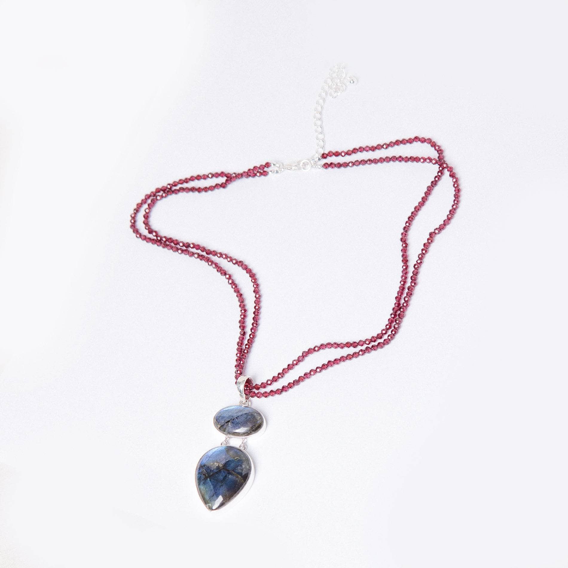 TR-LBD-1-203-RJ-1 Handmade Labradorite Pendant Necklace - Image 4