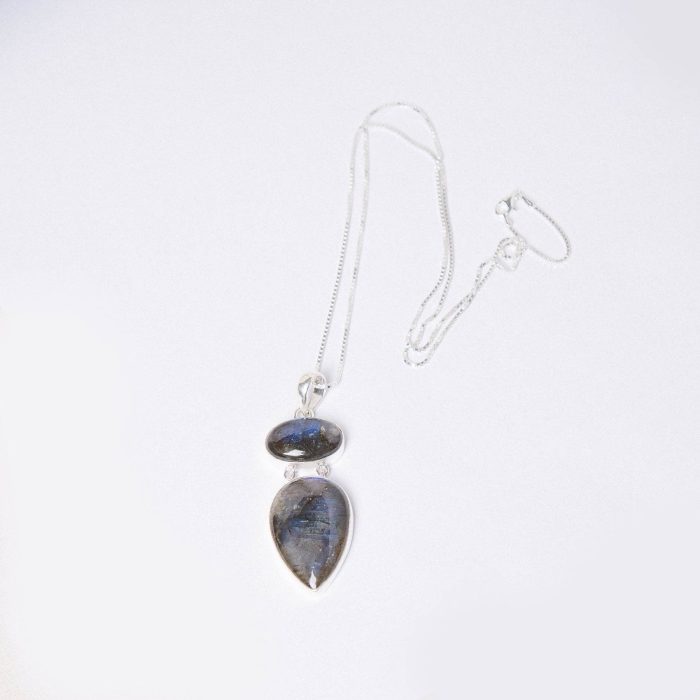 Handmade Labradorite Pendant Necklace - Image 8