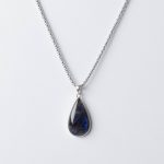 Genuine Labradorite Teardrop Pendant Necklace - Image 32