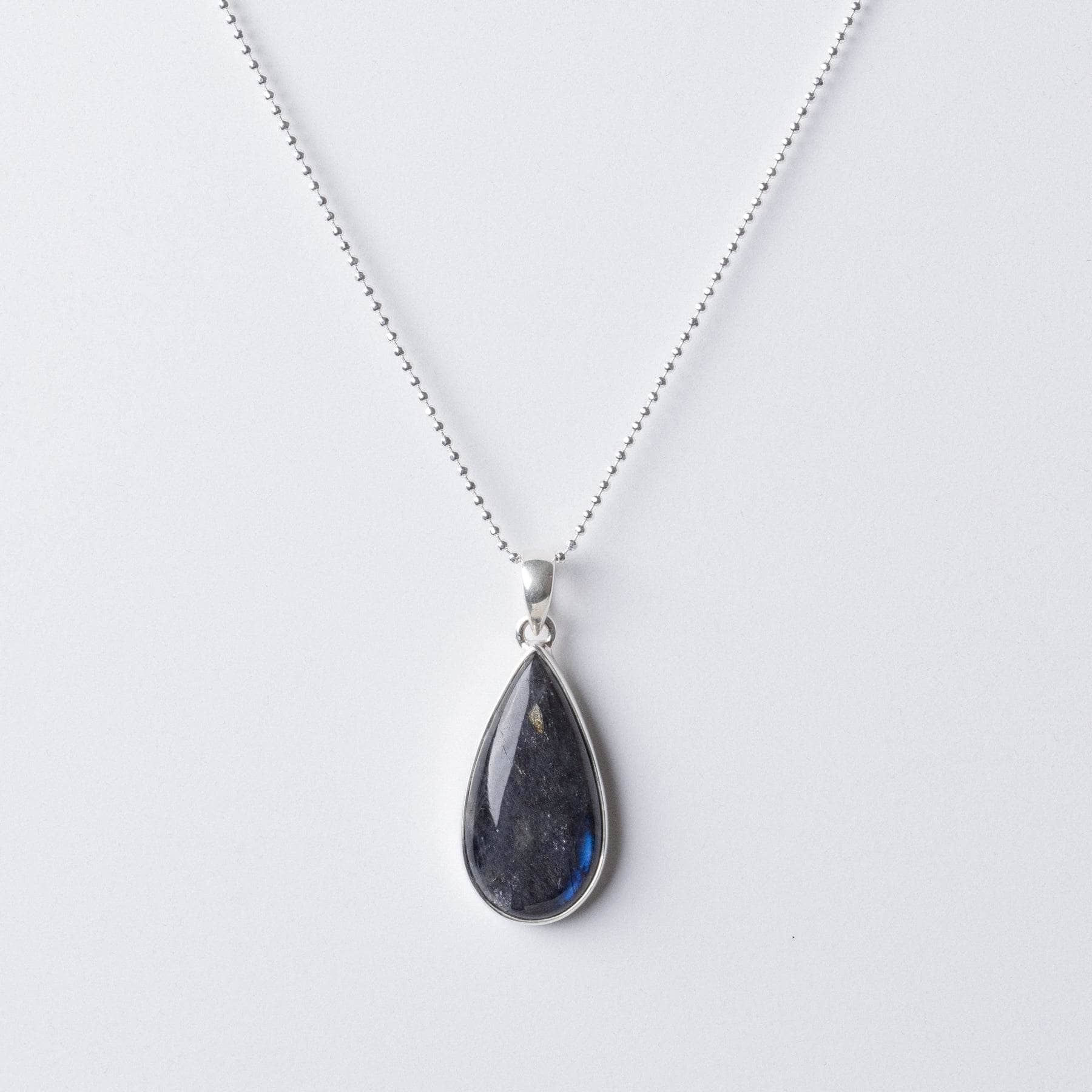 TR-LBD-1-531_5d2e8aba-1ccd-477c-8e58-7896865d7681 Genuine Labradorite Teardrop Pendant Necklace - Image 7