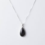 Genuine Labradorite Teardrop Pendant Necklace - Image 2