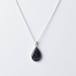 Genuine Labradorite Teardrop Pendant Necklace - Image 17
