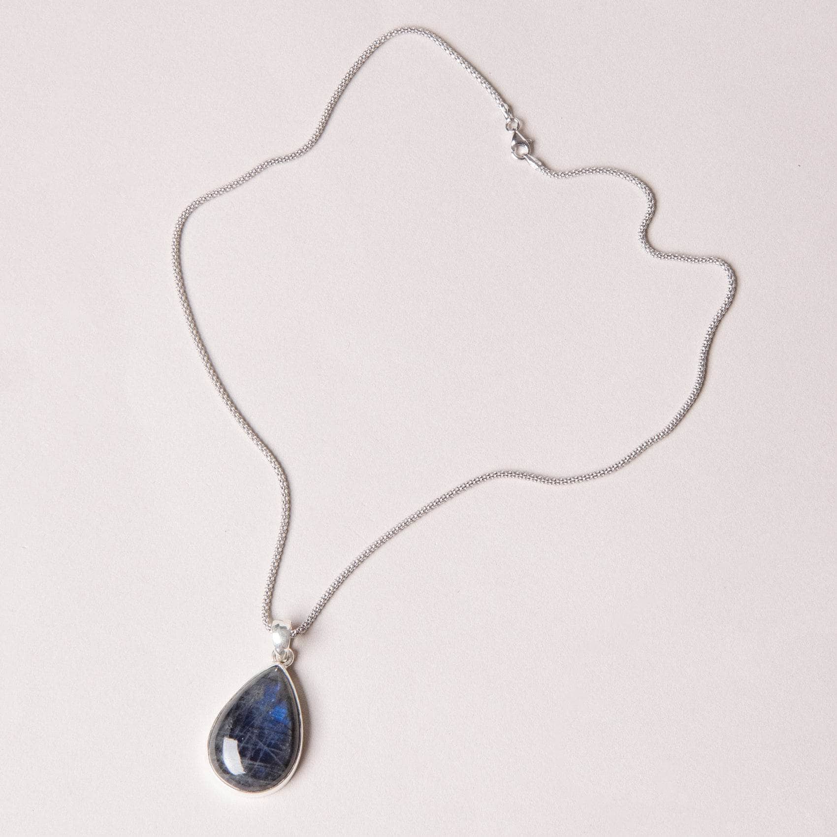 TR-LBD-496_6e0afcfa-5b9b-4362-bf71-8eb1ab48de34 Genuine Labradorite Teardrop Pendant Necklace - Image 25