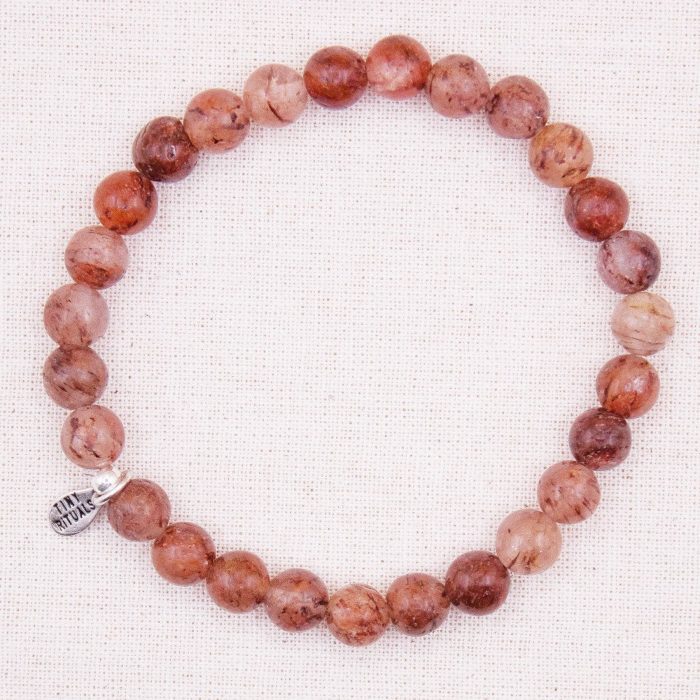 African Red Ghost Energy Bracelet - 6mm - Image 1