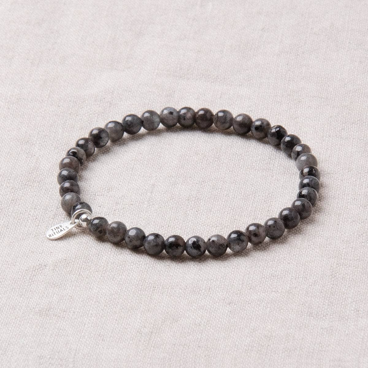 TR-MH01-LKL-6 Larvikite Black Labradorite Energy Bracelet - Image 6