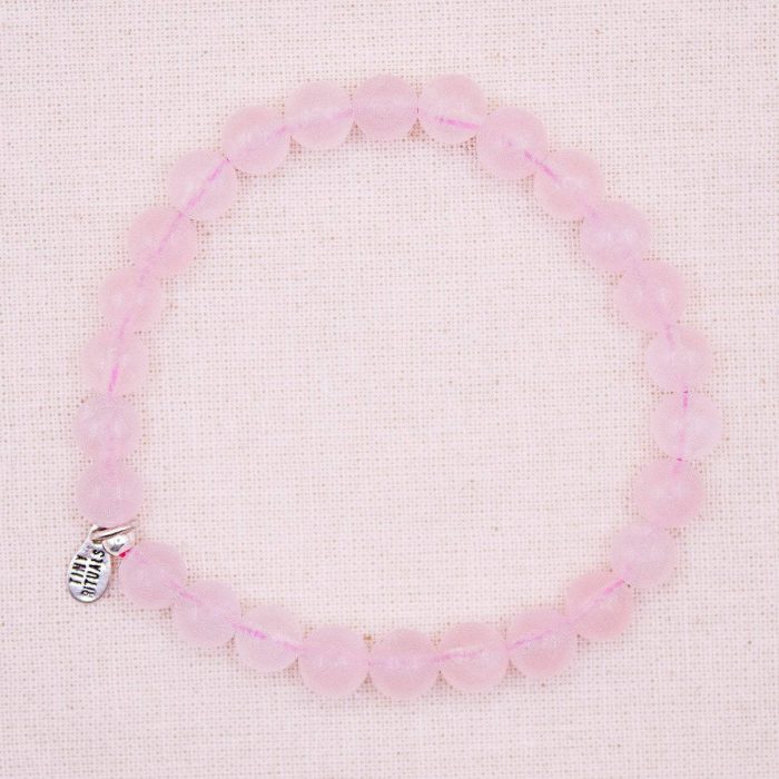 Madagascar Rose Quartz Energy Bracelet - 6mm - Image 2