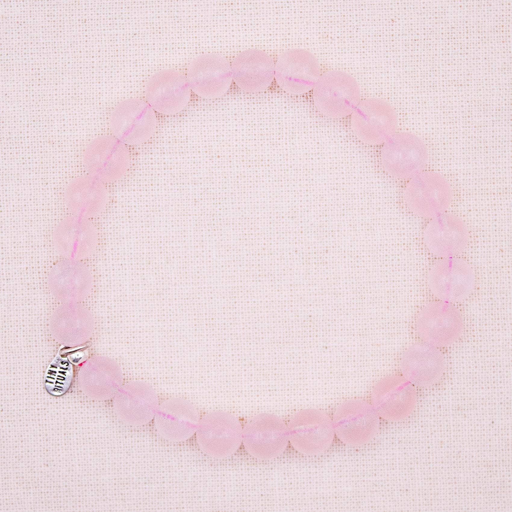 TR-MH01-MRQ6-S-1_11033b09-fc00-446d-a974-714e5e934f46 Madagascar Rose Quartz Energy Bracelet - 6mm - Image 2