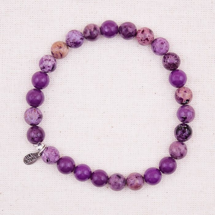 Rare Phosphosiderite Energy Bracelet - 6mm - Image 1