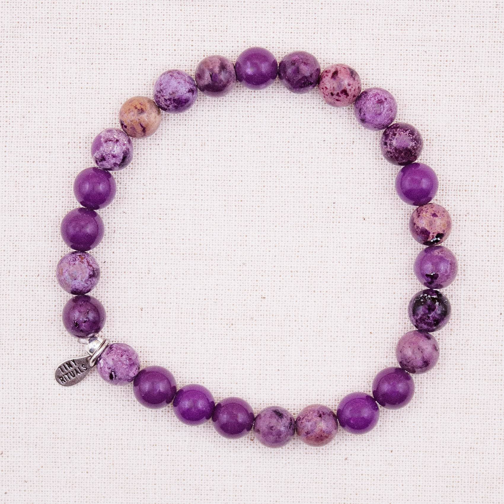 TR-MH01-PHO6-S-1_fcbdeeda-c139-4768-a1a7-9620eb7d0672 Rare Phosphosiderite Energy Bracelet - 6mm - Image 1