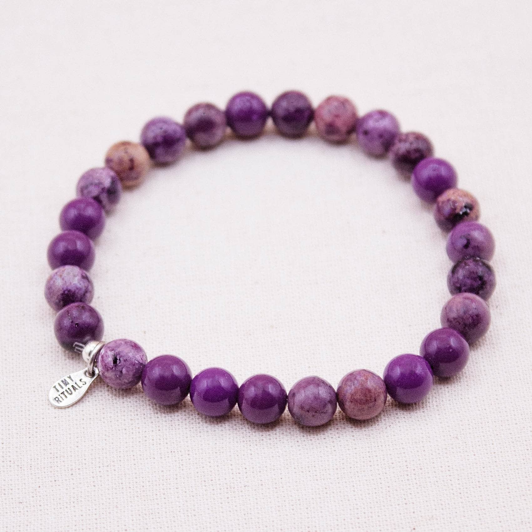 TR-MH01-PHO6-S-2_94e225d6-1789-4471-b020-9cf9b0c27f86 Rare Phosphosiderite Energy Bracelet - 6mm - Image 3