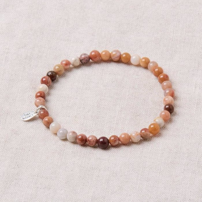 Petrified Wood Jade Energy Bracelet - Image 6