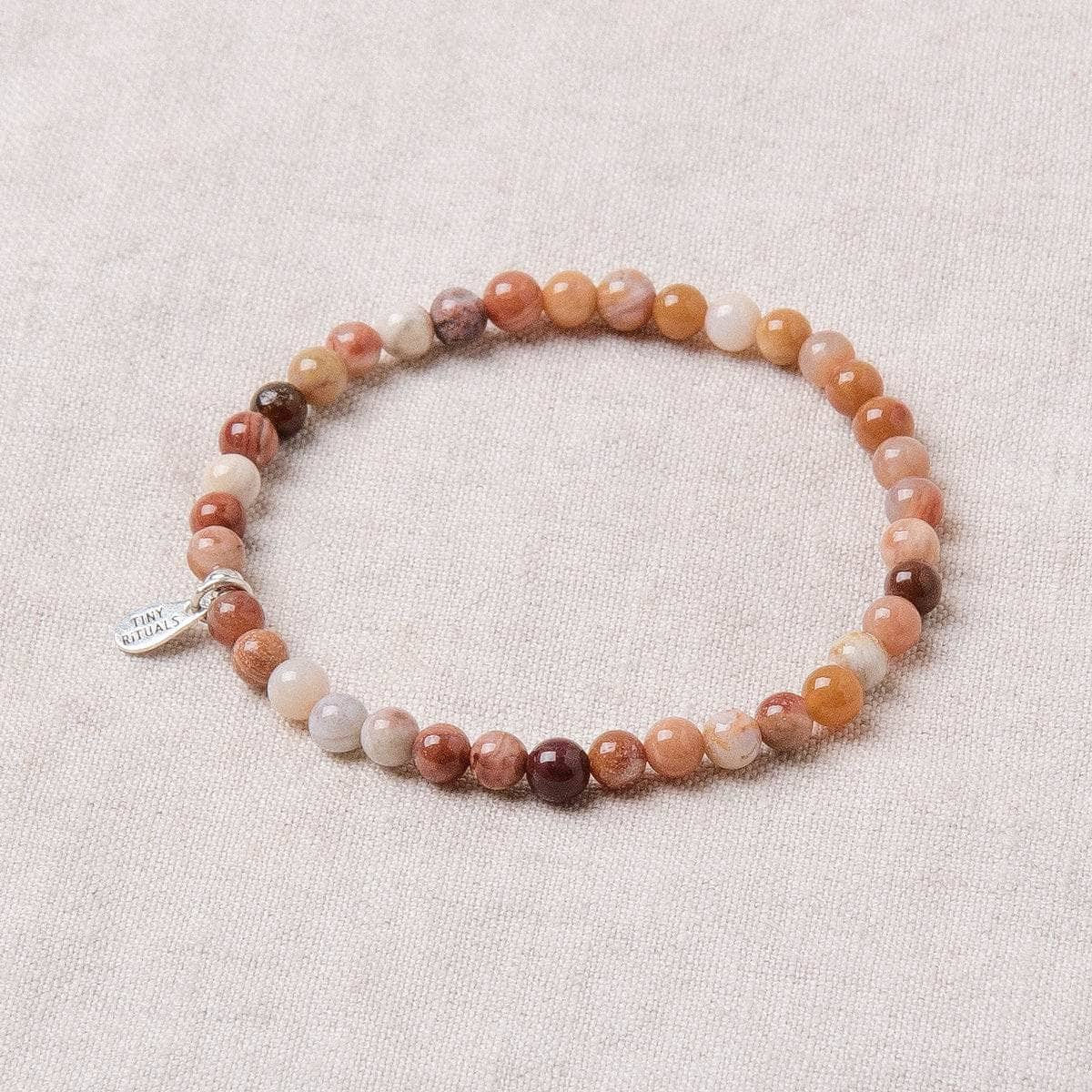 TR-MH01-PWJ-6 Petrified Wood Jade Energy Bracelet - Image 6