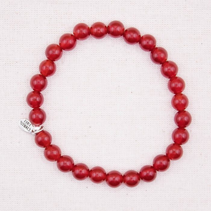Red Carnelian Energy Bracelet - 6mm - Image 2