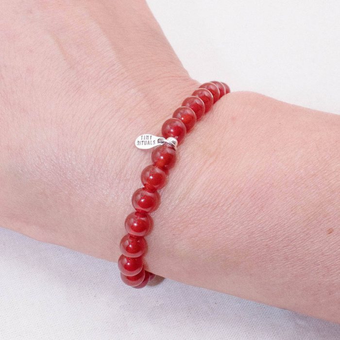 Red Carnelian Energy Bracelet - 6mm - Image 1