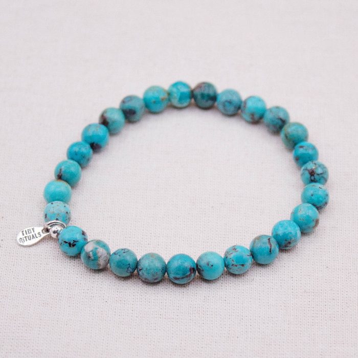 Rare Genuine Turquoise Energy Bracelet - 6mm - Image 4