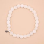 White Milky Jade Energy Bracelet - 6mm - Image 2