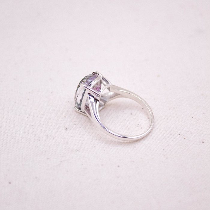 Rare Mystic Topaz Cushion Cut Ring - Image 3