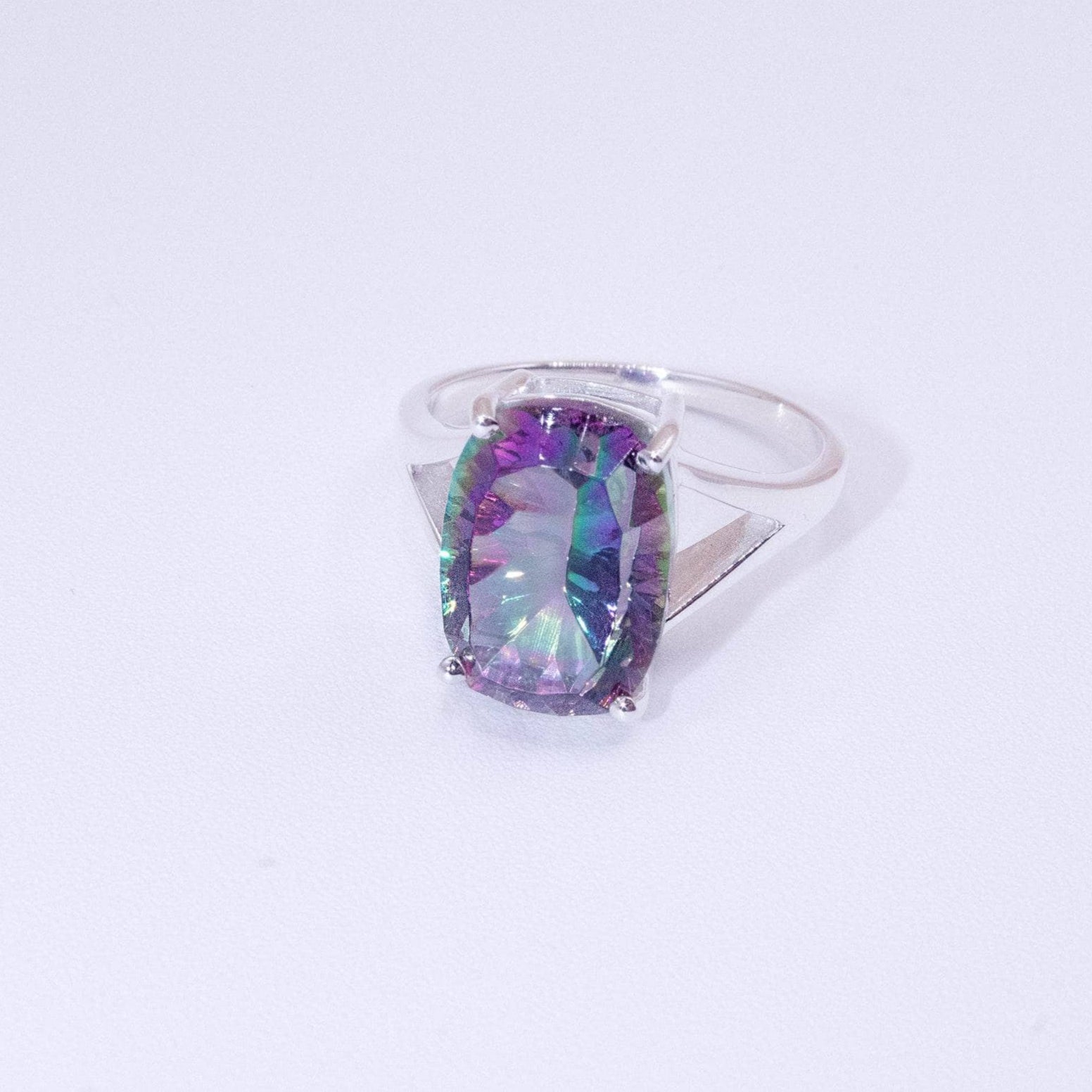 TR-MST-RDR-2119-8-RJ Rare Mystic Topaz Cushion Cut Ring - Image 2