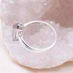 Rare Mystic Topaz Diamond Cut Ring - Image 3