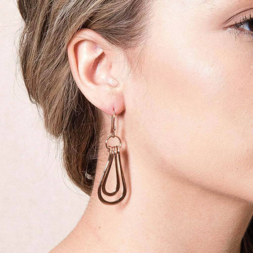 TR-MU54-2 Copper Wire Wrap Earrings - Limited Edition - Image 1