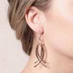 Copper Wire Wrap Earrings - Limited Edition - Image 4