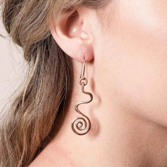 Copper Wire Wrap Earrings - Limited Edition - Image 10