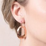 Copper Hammered Earrings - Limited Edition - Image 8
