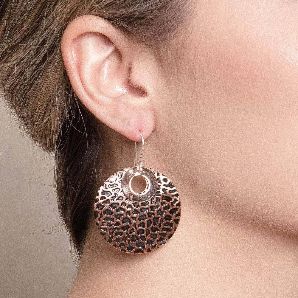 TR-MU56-2 Black Copper Earrings - Limited Edition - Image 4