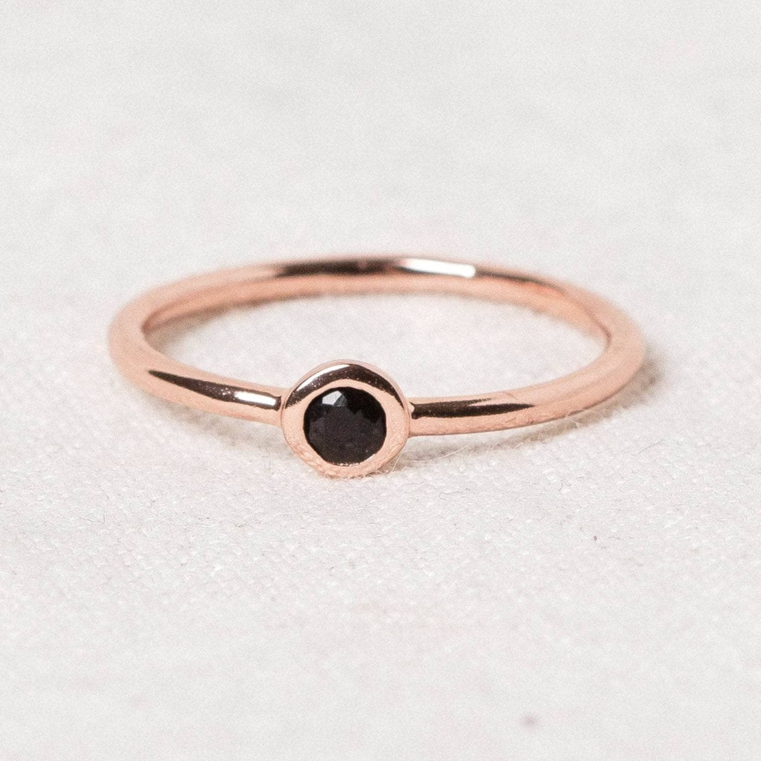 TR-NV-BTOR-ROS Black Tourmaline Silver, Gold or Rose Gold Ring - Image 10