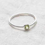 Genuine Peridot Silver or Gold Ring - Image 5