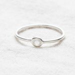 Rainbow Moonstone Silver, Gold or Rose Gold Ring - Image 12